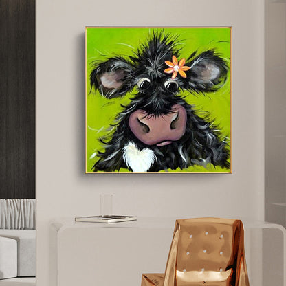 Cow - Full Round Drill Diamond Painting 30*30CM