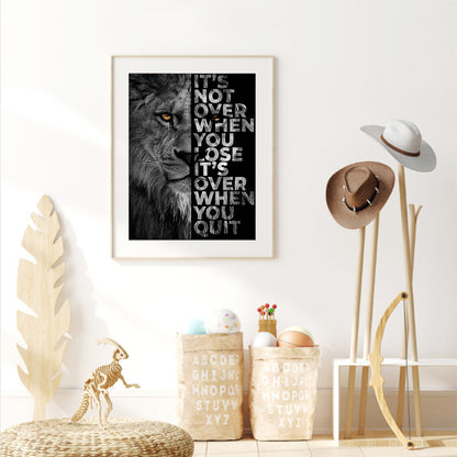 Letters Lion - Full Round Drill Diamond Painting 40*50CM