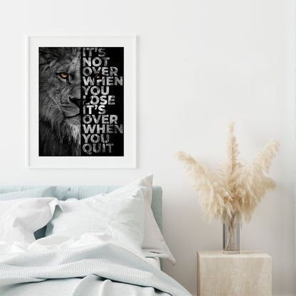 Letters Lion - Full Round Drill Diamond Painting 40*50CM