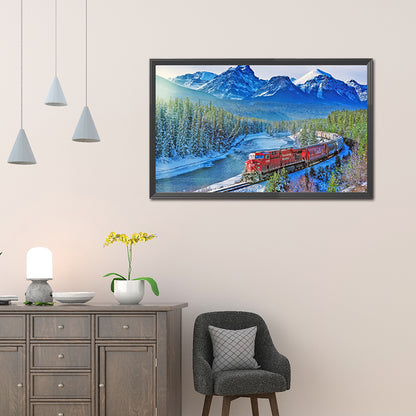 Train - Full Square Drill Diamond Painting 45*75CM