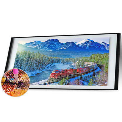 Train - Full Square Drill Diamond Painting 45*75CM