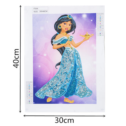 Princess - Special Shaped Drill Diamond Painting 30*40CM