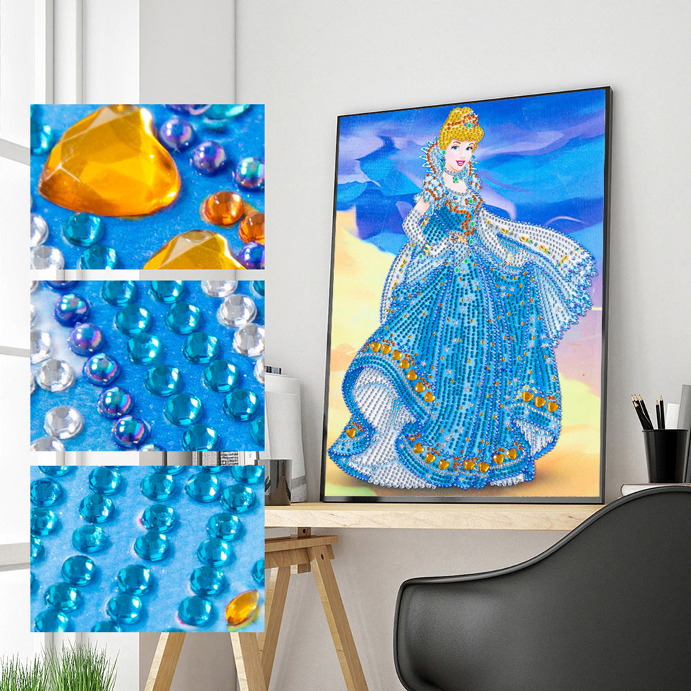 Princess - Special Shaped Drill Diamond Painting 30*40CM