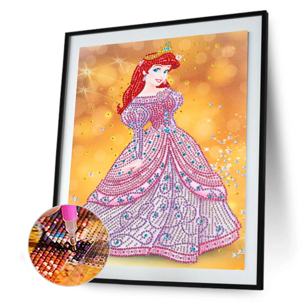 Princess - Special Shaped Drill Diamond Painting 30*40CM