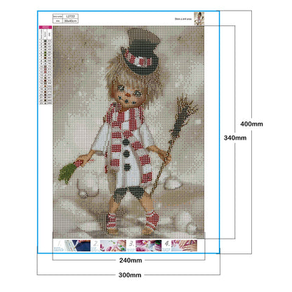 Christmas Doll - Full Round Drill Diamond Painting 30*40CM