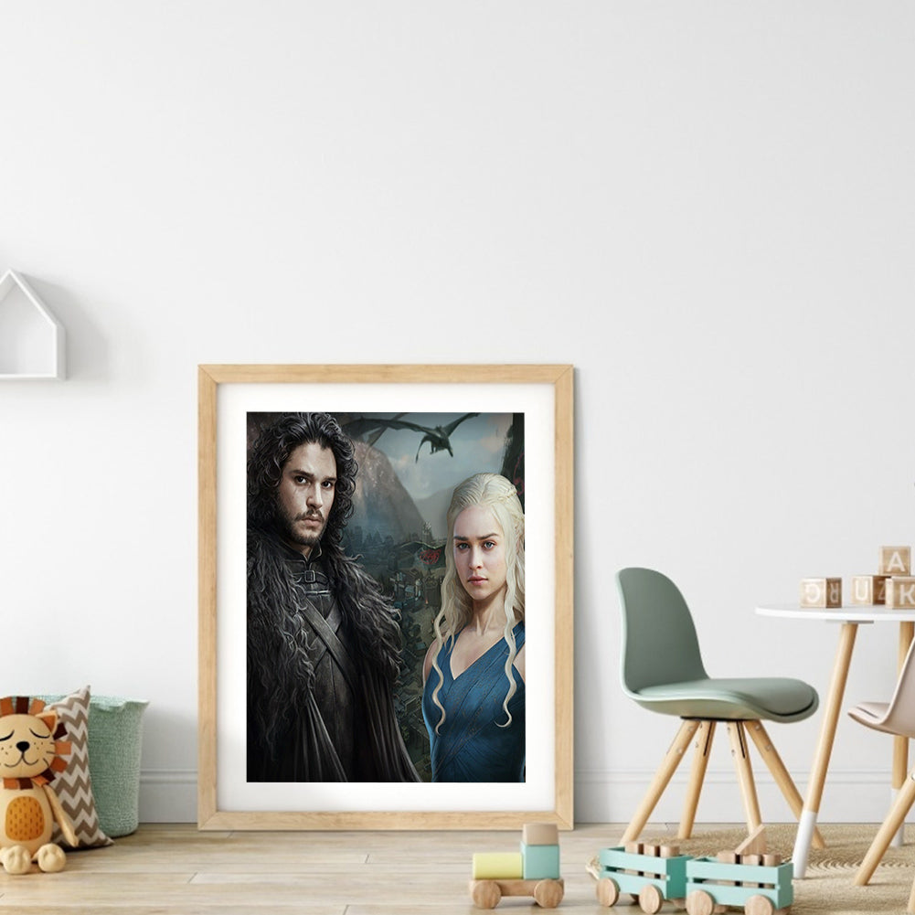 Power Game - Full Round Drill Diamond Painting 35*45CM