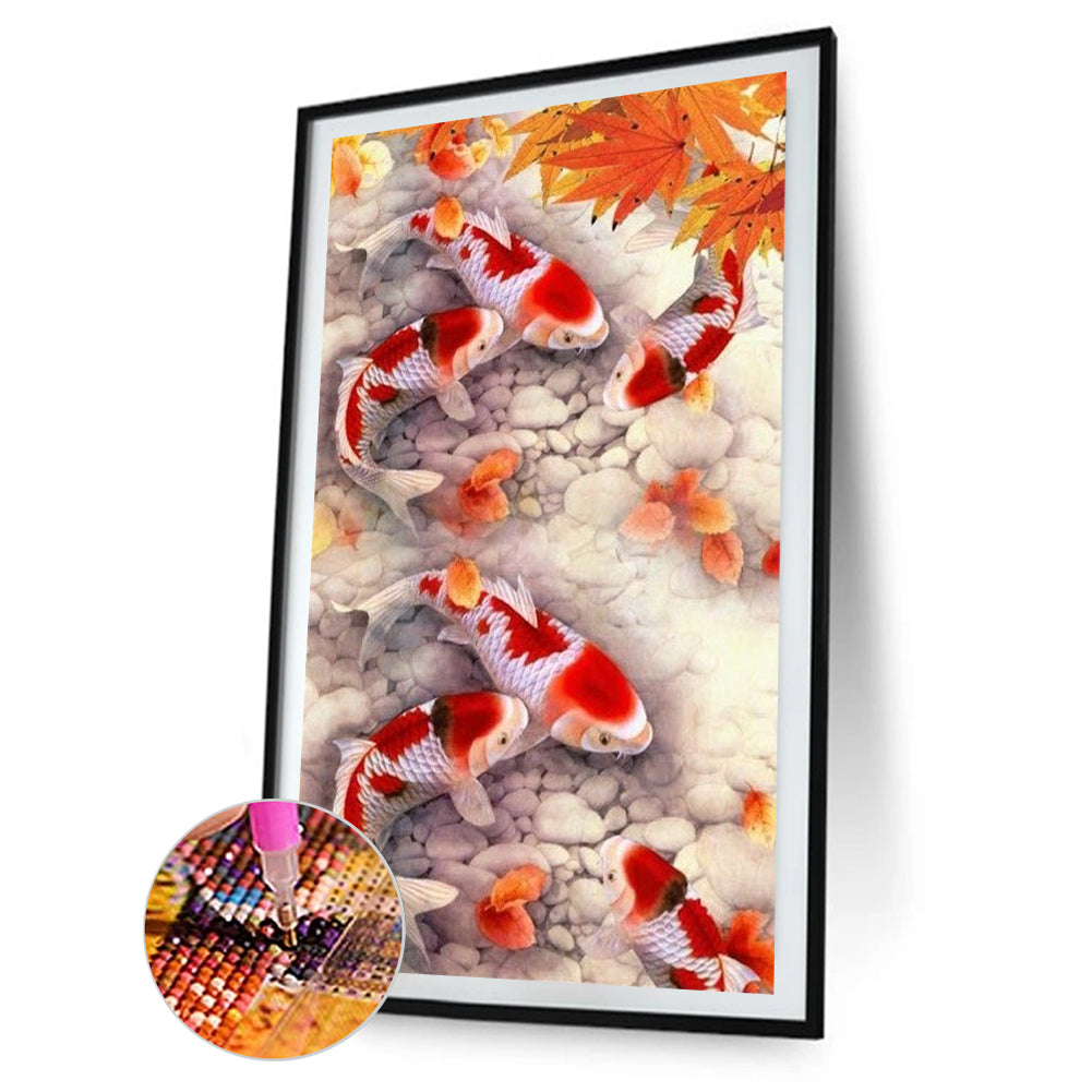 Fish - Full Round Drill Diamond Painting 35*60CM