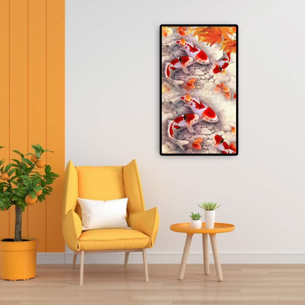 Fish - Full Round Drill Diamond Painting 35*60CM