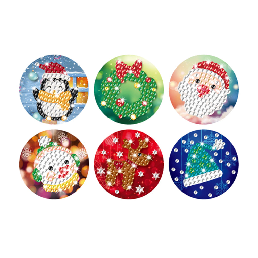 DIY Christmas Sealing Stickers Diamond Painting Kits Mosaic Handmade Crafts