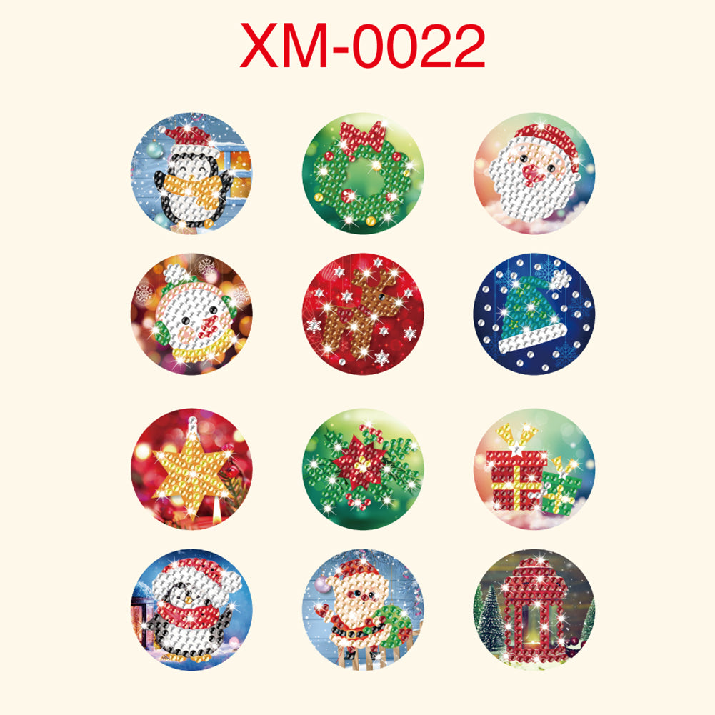 DIY Christmas Sealing Stickers Diamond Painting Kits Mosaic Handmade Crafts