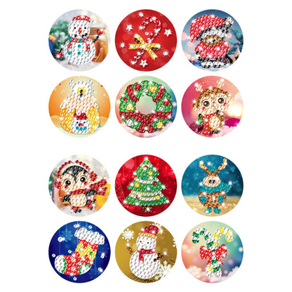 DIY Christmas Sealing Stickers Diamond Painting Kits Mosaic Handmade Crafts