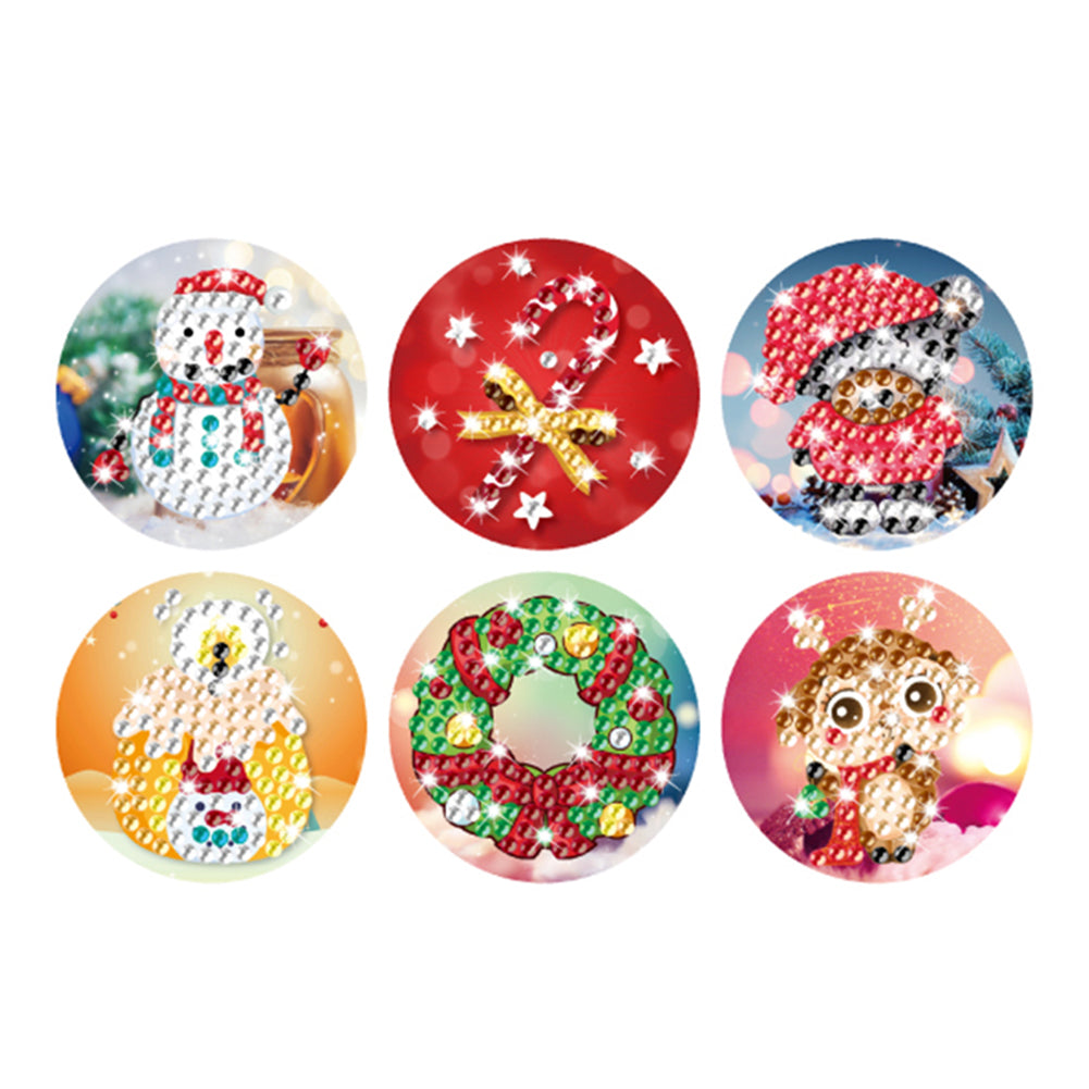 DIY Christmas Sealing Stickers Diamond Painting Kits Mosaic Handmade Crafts