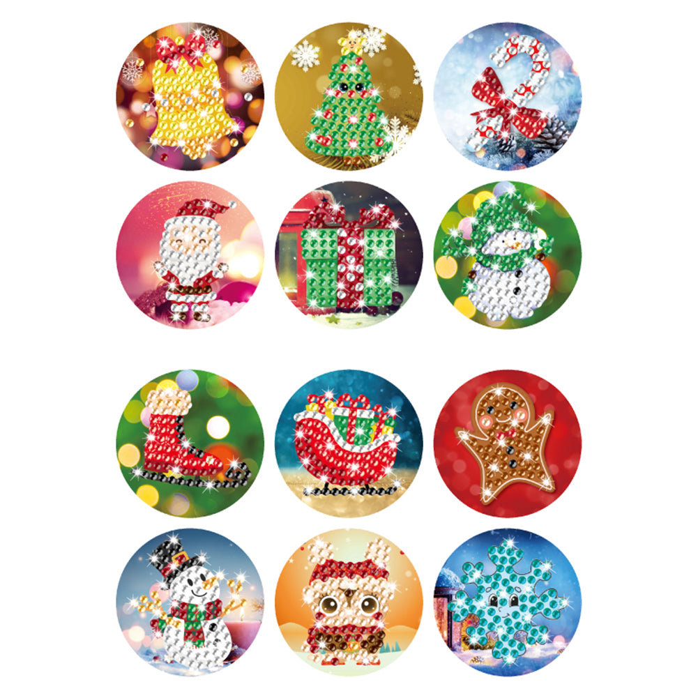 DIY Christmas Sealing Stickers Diamond Painting Kits Mosaic Handmade Crafts