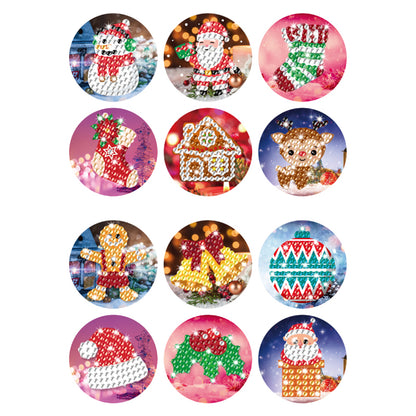 DIY Christmas Sealing Stickers Diamond Painting Kits Mosaic Handmade Crafts