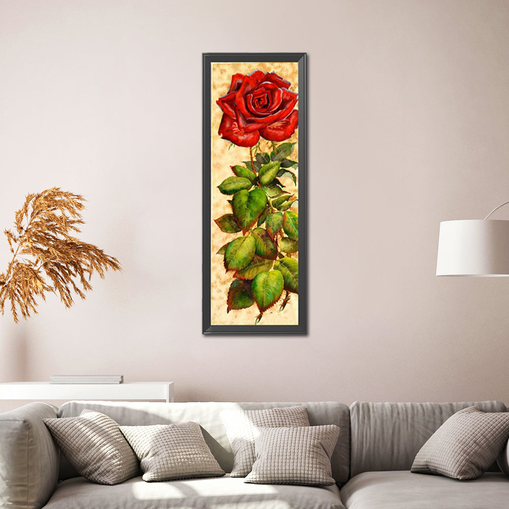 Rose - Full Round Drill Diamond Painting 20*60cm