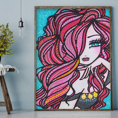 Girl - Special Shaped Drill Diamond Painting 30*40CM