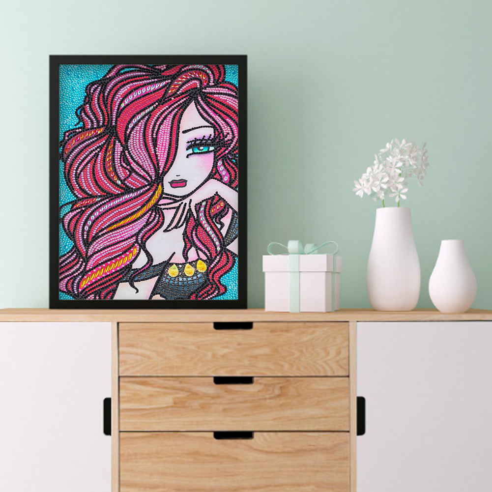 Girl - Special Shaped Drill Diamond Painting 30*40CM