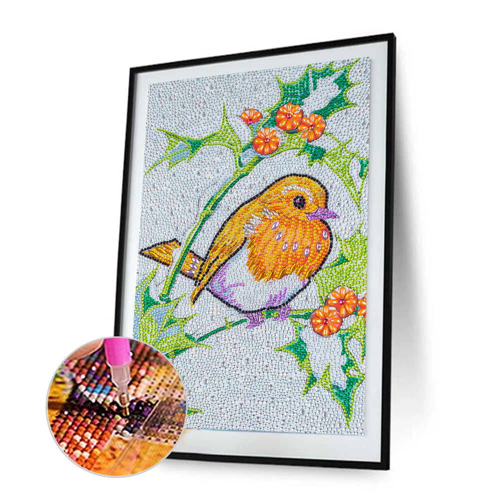 Bird - Special Shaped Drill Diamond Painting 30*40CM