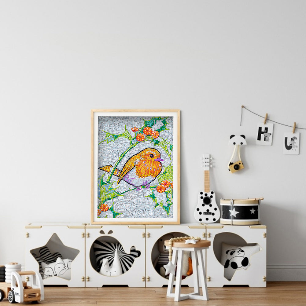 Bird - Special Shaped Drill Diamond Painting 30*40CM