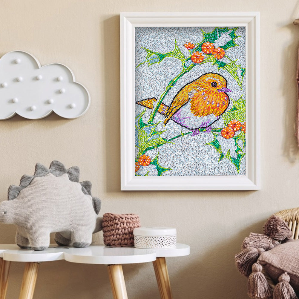 Bird - Special Shaped Drill Diamond Painting 30*40CM