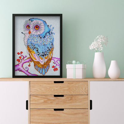 Owl - Special Shaped Drill Diamond Painting 30*40CM