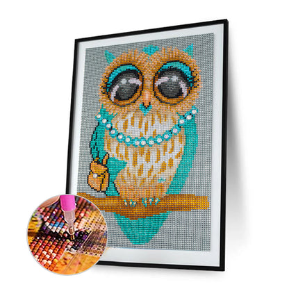 Owl - Special Shaped Drill Diamond Painting 30*40CM