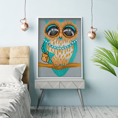 Owl - Special Shaped Drill Diamond Painting 30*40CM