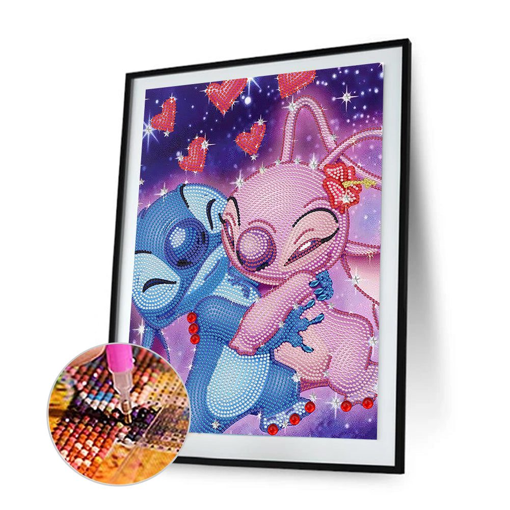 Stitch - Special Shaped Drill Diamond Painting 30*40CM