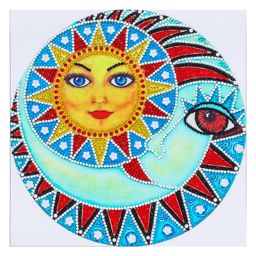 Luminous Sun God - Special Shaped Drill Diamond Painting 30*30CM