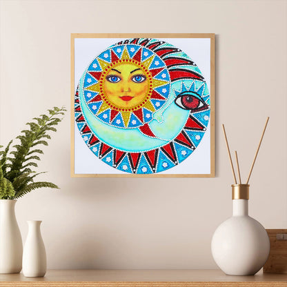 Luminous Sun God - Special Shaped Drill Diamond Painting 30*30CM