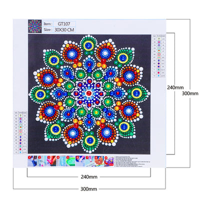 Luminous Datura - Special Shaped Drill Diamond Painting 30*30CM