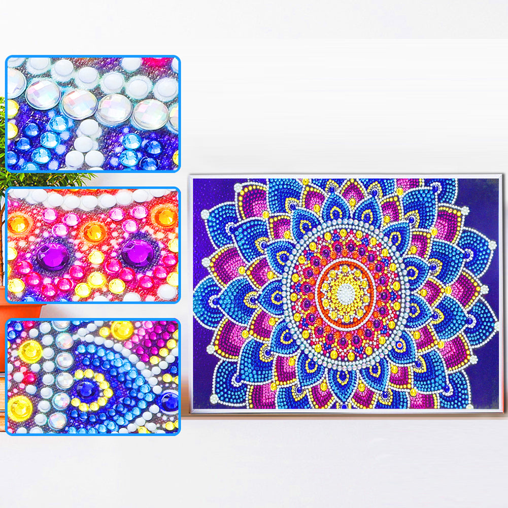 Luminous Datura - Special Shaped Drill Diamond Painting 40*30CM