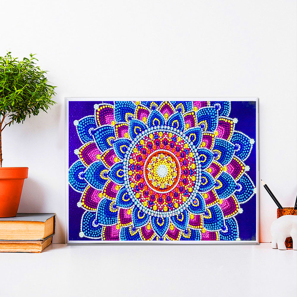 Luminous Datura - Special Shaped Drill Diamond Painting 40*30CM