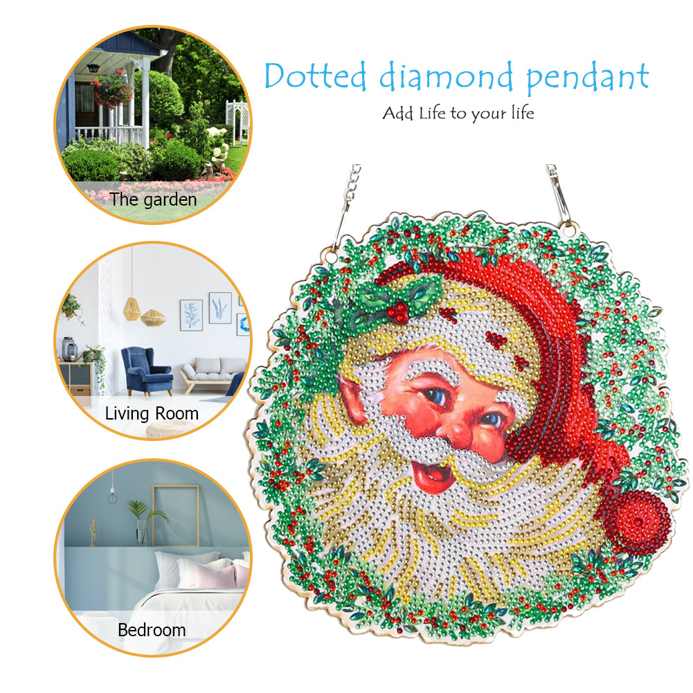 30x30cm 5D DIY Diamond Painting Art Wreath Kit Hanging Craft Home Decor