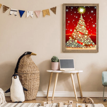 Christmas Tree - Full Round Drill Diamond Painting 30*40CM