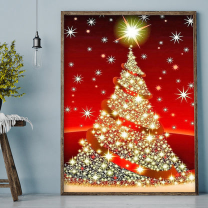 Christmas Tree - Full Round Drill Diamond Painting 30*40CM