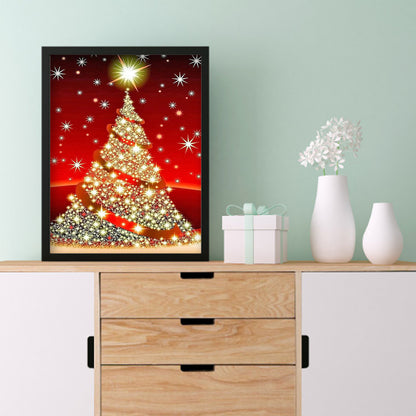 Christmas Tree - Full Round Drill Diamond Painting 30*40CM