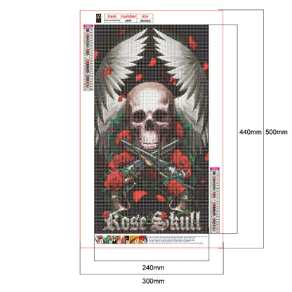 Skull - Full Round Drill Diamond Painting 30*50CM