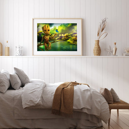 Wooden Child - Full Round Drill Diamond Painting 40*30CM