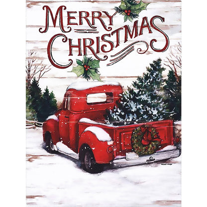 Christmas Car - Full Round Drill Diamond Painting 30*40CM