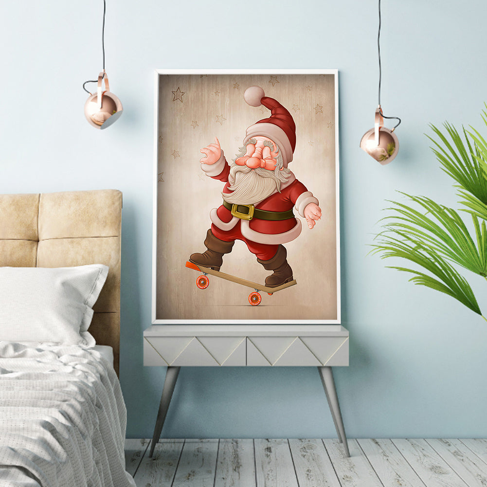 Santa Christmas - Full Round Drill Diamond Painting 30*40CM