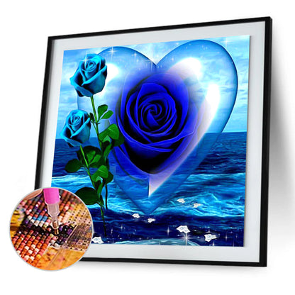 Rose Heart - Full Square Drill Diamond Painting 30*30CM