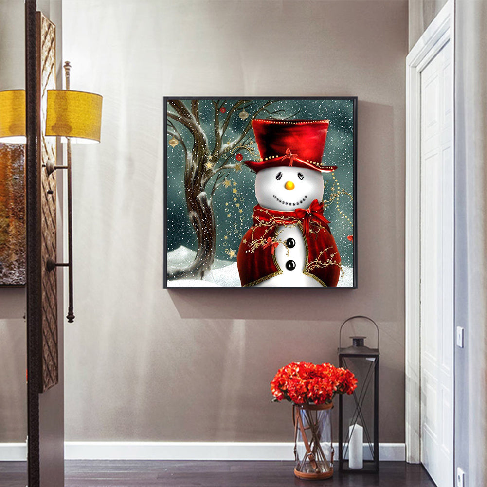 Snowman - Full Square Drill Diamond Painting 30*30CM