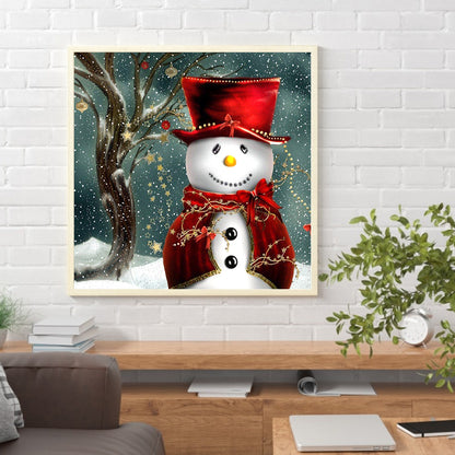 Snowman - Full Square Drill Diamond Painting 30*30CM