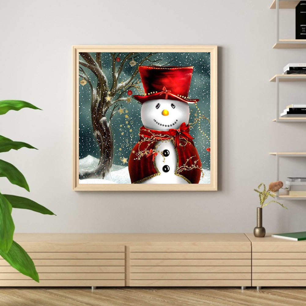 Snowman - Full Square Drill Diamond Painting 30*30CM