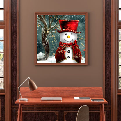 Snowman - Full Square Drill Diamond Painting 30*30CM