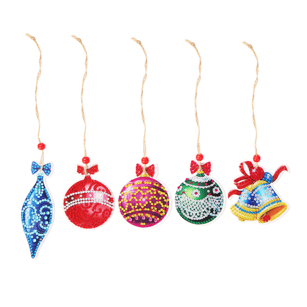 Double-side Christmas Diamond Painting DIY Hanging Pendant Trees Decoration