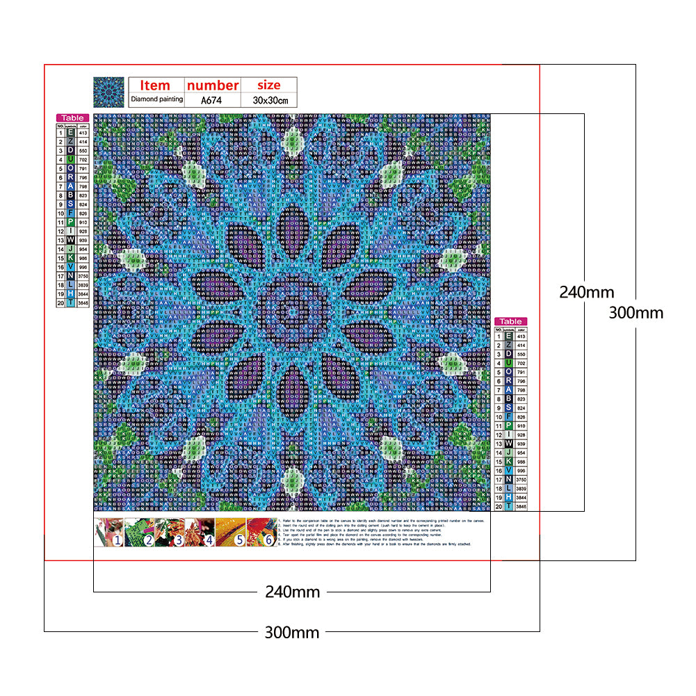 Datura - Full Round Drill Diamond Painting 30*30CM