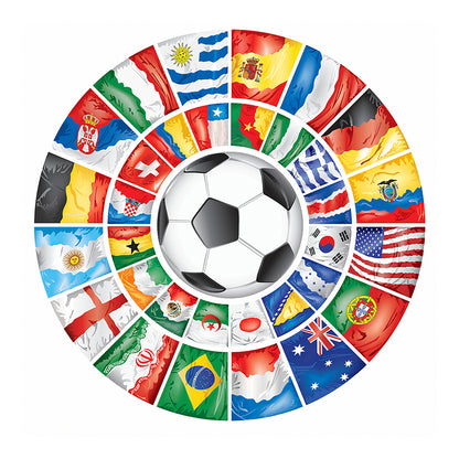 Soccer Flag - Full Round Drill Diamond Painting 40*40CM