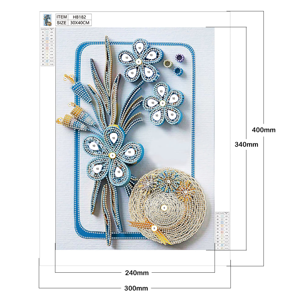 Paper Quilling - Special Shaped Drill Diamond Painting 30*40CM